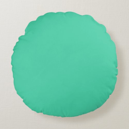 Sea Green Round Pillow