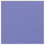 [ Thumbnail: Sea Green & Slate Blue Pattern of Stripes Fabric ]