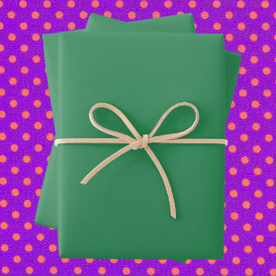 Sea Green Solid Color Wrapping Paper Sheets