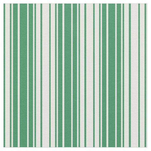 Sea Green & White Colored Pattern Fabric