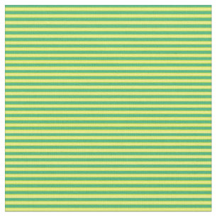 Sea Green & Yellow Colored Lines Fabric