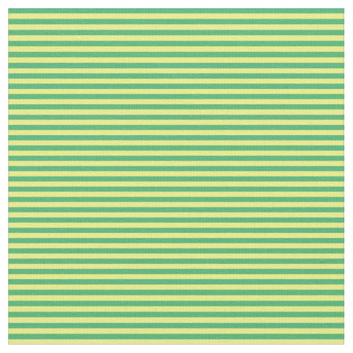 Sea Green & Yellow Colored Lines Fabric