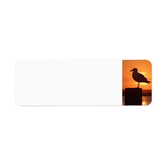 Sea Gull at Sunset Label (Front)