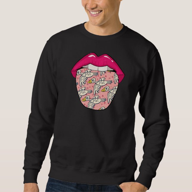 Sea Gull Lips  Seabird Wildlife Seagull Sweatshirt (Front)