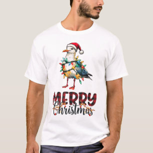 Sea Gull Seagull Sea Bird Christmas Hat Xmas T-Shirt