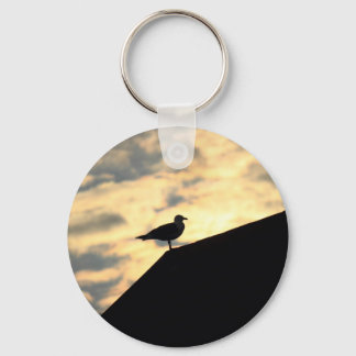 Sea Gull Sunset Keychain