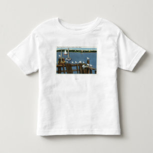 Sea Gulls and Sailboats Along the Waterfront Toddler T-shirt