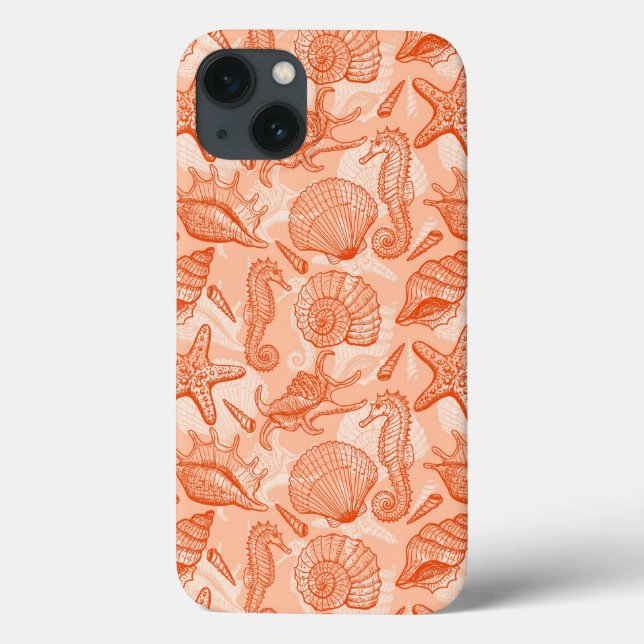 Sea hand drawn pattern Case-Mate iPhone case (Back)