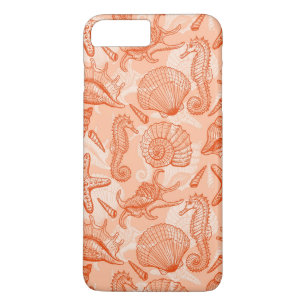 Sea hand drawn pattern iPhone 8 plus/7 plus case