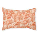 Sea hand drawn pattern pet bed