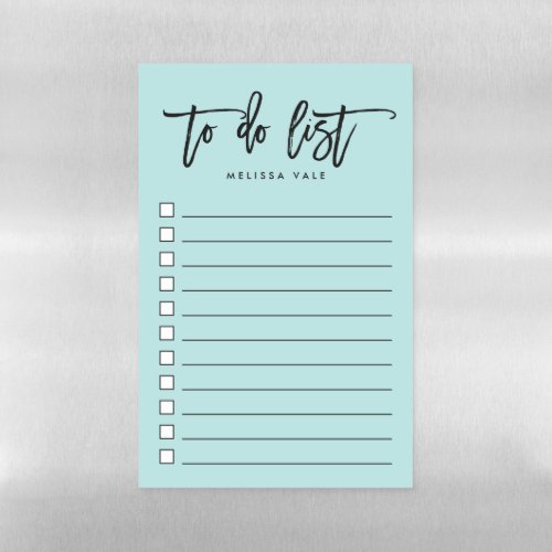 Sea  Hand Lettered Personalized To_Do List Magnetic Dry Erase Sheet