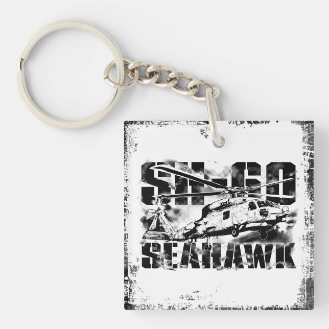 Sea hawk Square (double-sided) Keychain (Front)