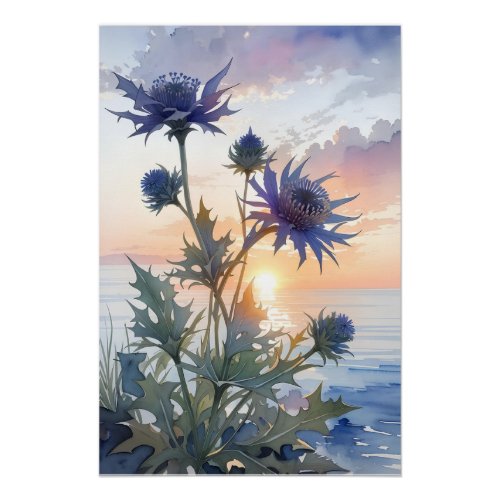 Sea Holly Poster