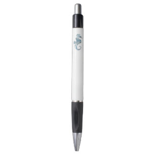 Sea horse as word cloud design pen