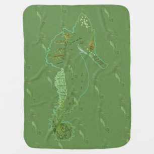 Sea horse Baby Blanket