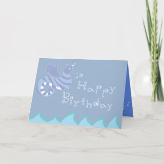Sea Horse Birthday Card