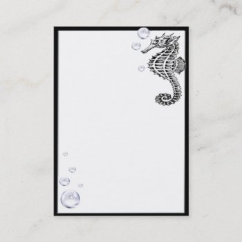Sea Horse Business Card by CuteLittleTreasures at Zazzle
