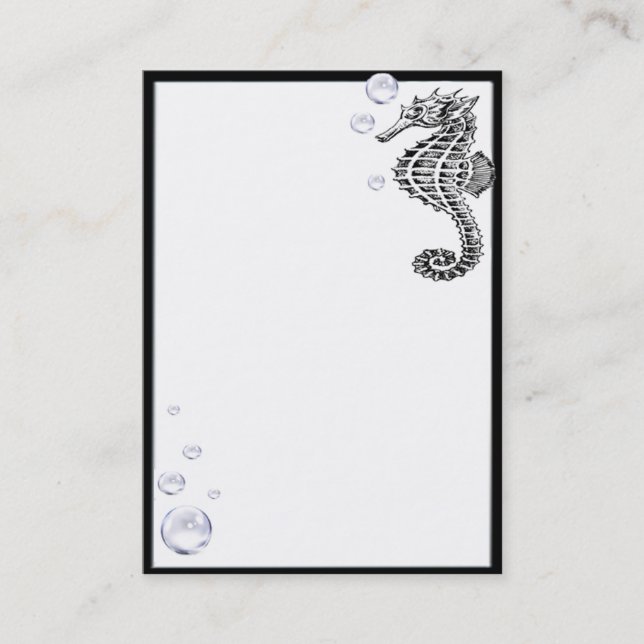 Sea Horse Business Card (Front)
