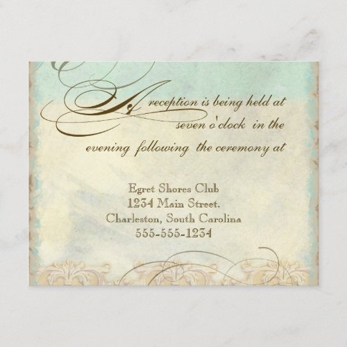 Sea Horse Coastal Beach - Wedding Invitation