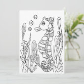 Sea Horse Coloring Cars (Standing Front)