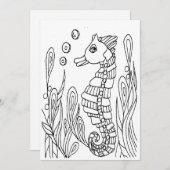 Sea Horse Coloring Cars (Front/Back)