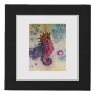 Sea Horse - Faux Canvas Print