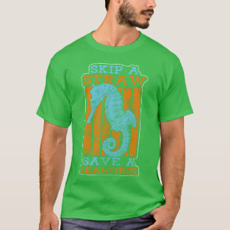Sea Horse Free Swimmers Ocean friends T-Shirt