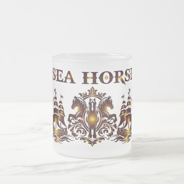 SEA HORSE Glass Mug (Center)