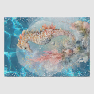 Sea Horse Glitter Tissue Paper