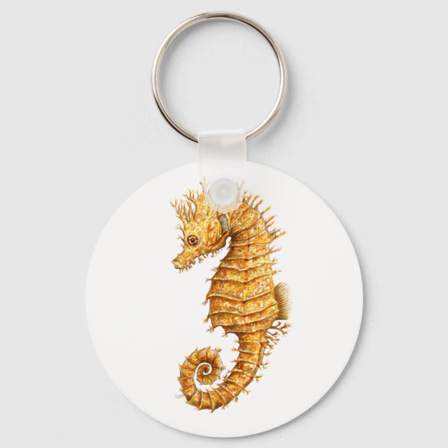 Sea horse Hippocampus hippocampus Keychain (Front)
