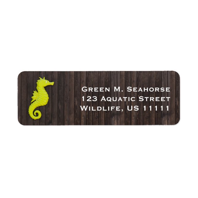 Sea horse label (Front)