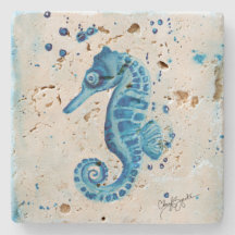 Sea Horse Marble Coaster