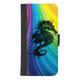 Sea Horse on Rainbow iPhone 8/7 Plus Wallet Case