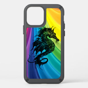 Sea Horse on Rainbow Speck iPhone Case