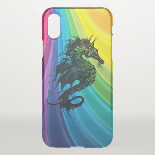 Sea Horse on Rainbow iPhone XS Case