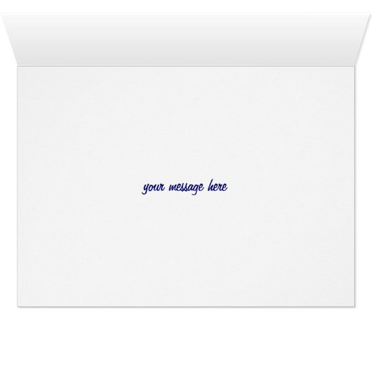 Sea Horse Organic Planet Custom Cards (Inside Horizontal (Bottom))