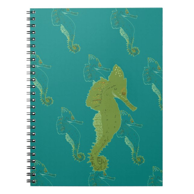 Sea horse, Sea life Spiral  Notebook (Front)
