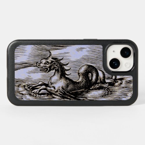 Sea Horse Sea Serpent Blue OtterBox iPhone 14 Case