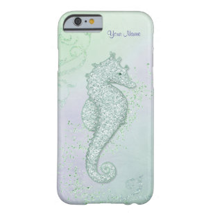 Sea Horse Sparkle - Customize Barely There iPhone 6 Case