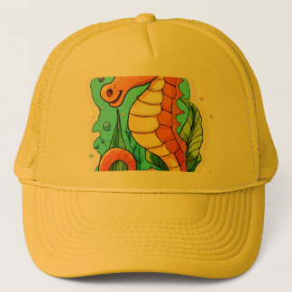sea-horse t-shirt trucker hat