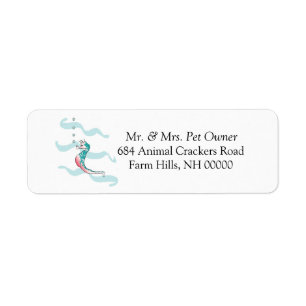 Sea Horse Theme Return Address Labels Stickers