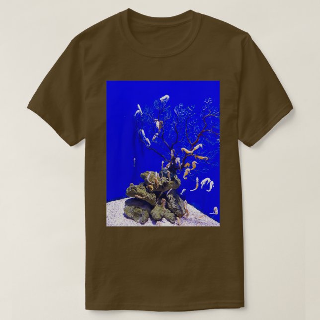Sea Horse theme T-Shirt (Design Front)
