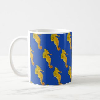 Sea Horse vector Art Simmer Mug
