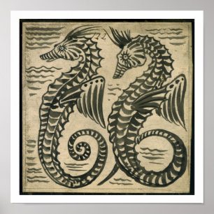 Sea-Horse (w/c on paper) Poster