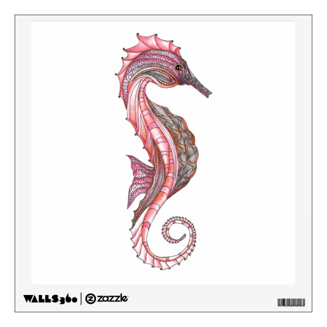 Sea Horse Wall Decal (Front)