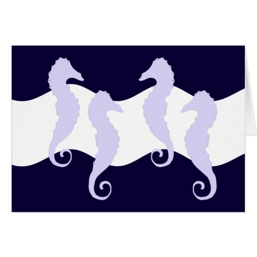 Sea Horses 2 Cards (Front Horizontal)