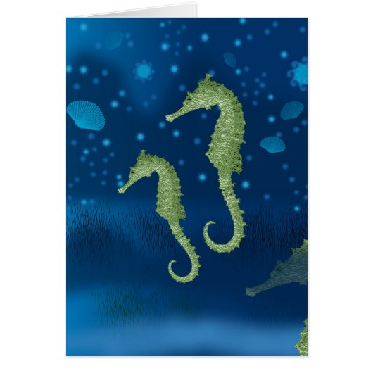 Sea horses cards (Front)