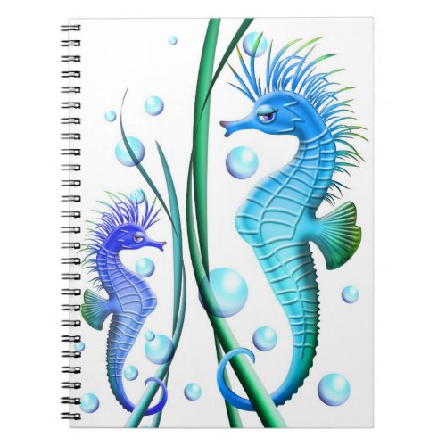 Sea horses Cartoon Notebook