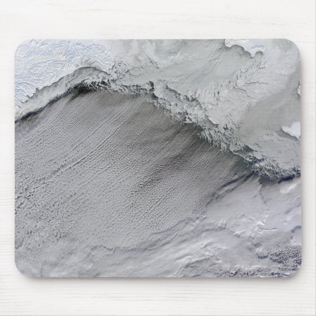 Sea ice and cloud streets in the Bering Sea Mouse Pad (Front)