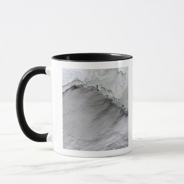 Sea ice and cloud streets in the Bering Sea Mug (Left)
